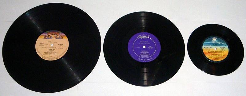A vinyl record on a turntable