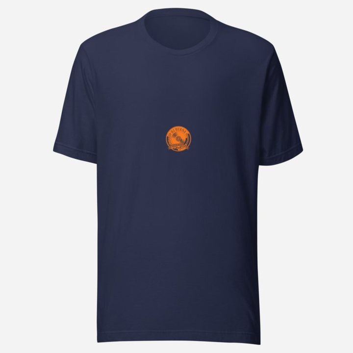 DJ Burna Vinyl Crest Tee in Navy
