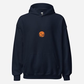 DJ Burna Vinyl Crest Hoodie Navy