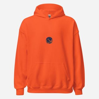DJ Burna Vinyl Crest Hoodie Orange