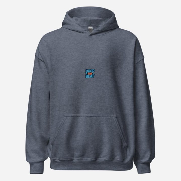 DJ Burna Drop The Beat Hoodie in Heather Sport Dark Navy