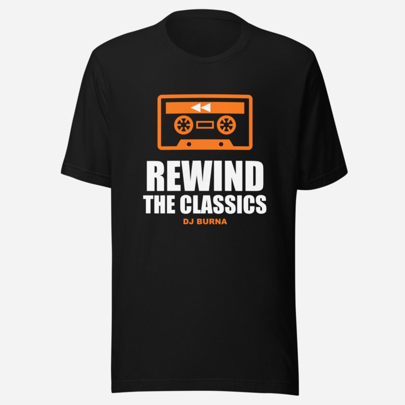 DJ Burna Rewind The Classics Tee Black