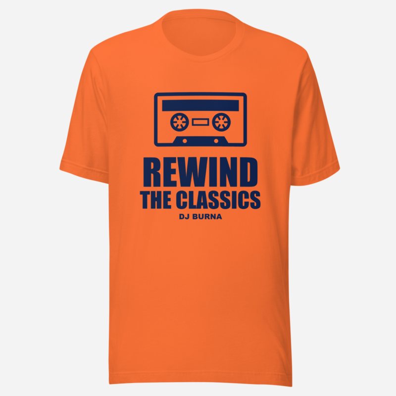 DJ Burna Rewind The Classics Tee Orange