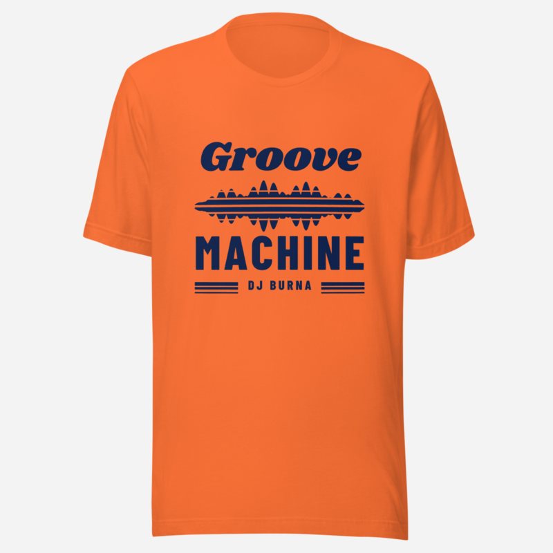 DJ Burna Groove Machine Tee Orange