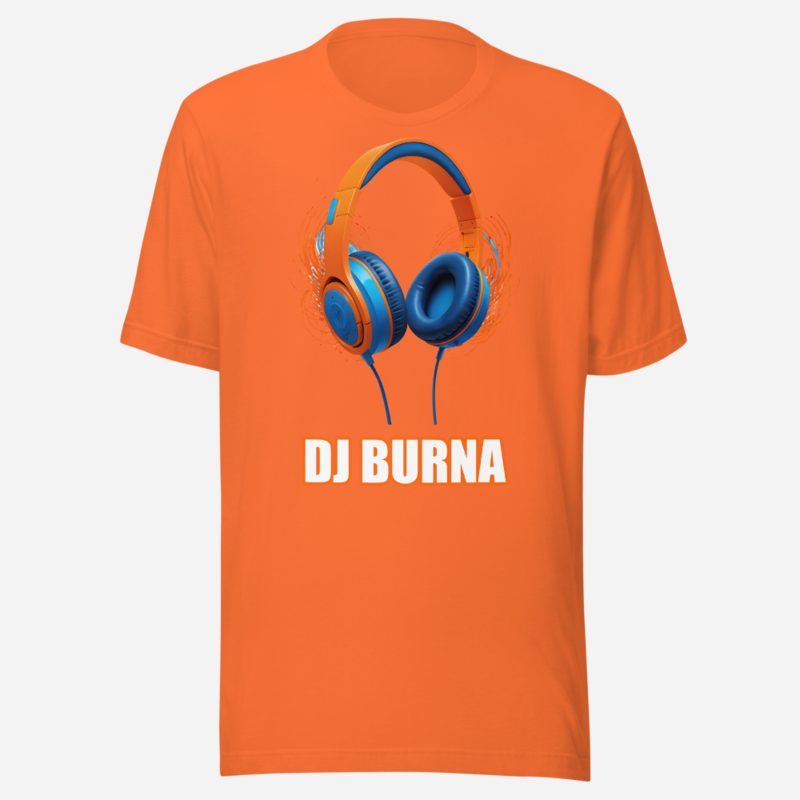 DJ Burna DJ Burna Headphones Tee in Orange