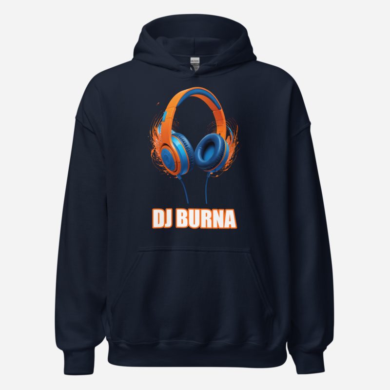 DJ Burna DJ Burna Headphones Hoodie Navy