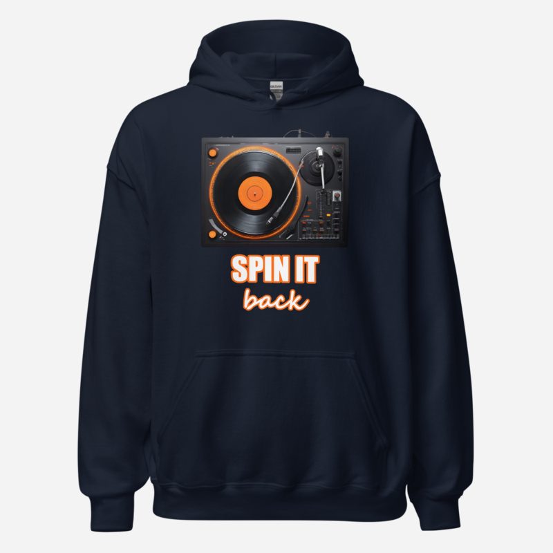 DJ Burna Spin It Back Deck Hoodie Navy