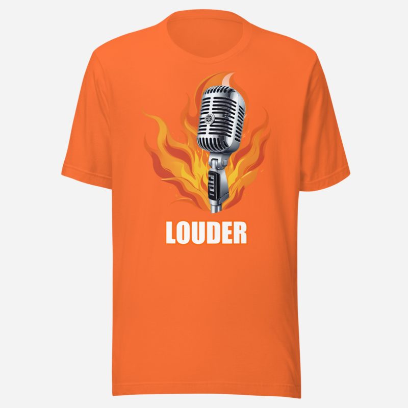 DJ Burna Louder Mic Tee Orange