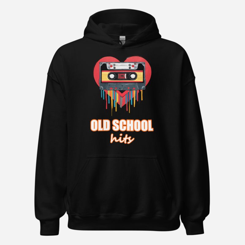 DJ Burna Old School Hits Tape Hoodie Black