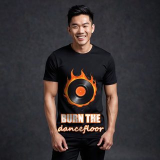 DJ Burna Burn The Dancefloor Vinyl Tee AI model