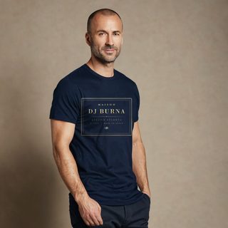 DJ Burna Maison Atelier Label Tee AI model