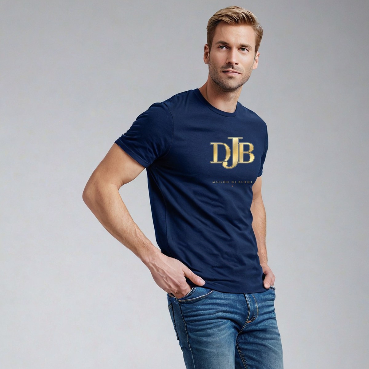 DJ Burna Maison Embroidered Monogram Tee