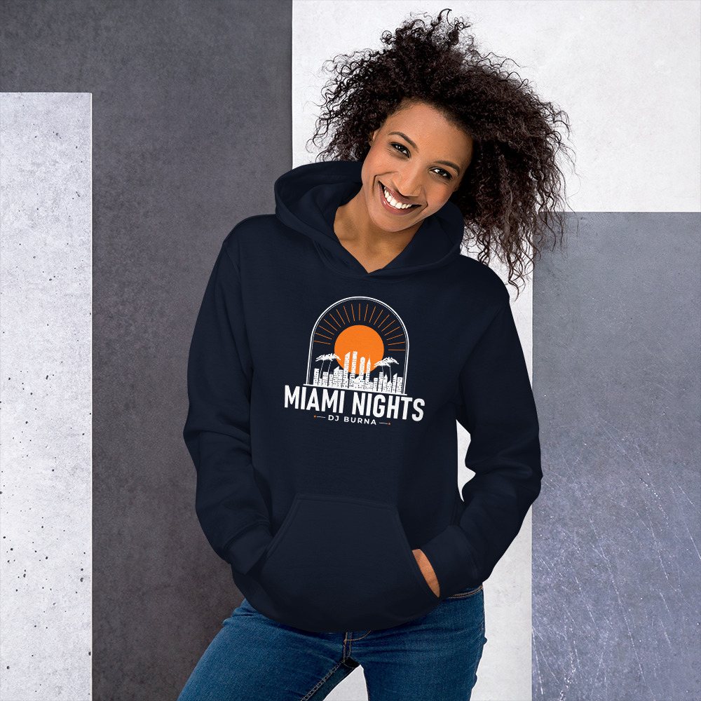 DJ Burna Miami Nights Skyline Hoodie