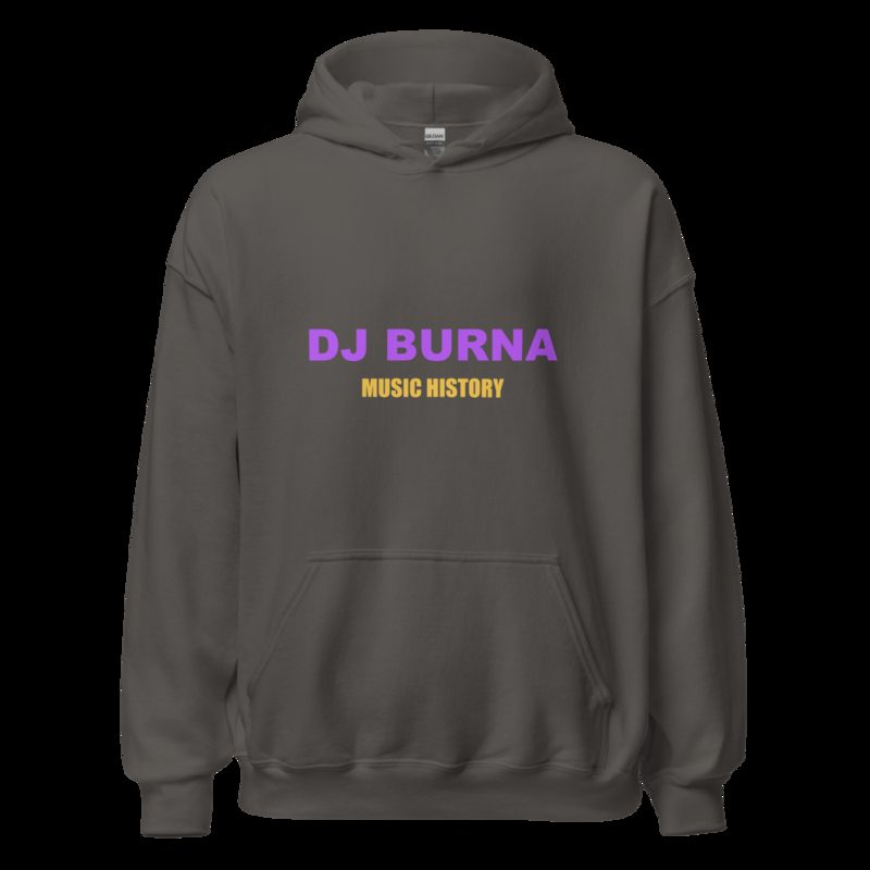 DJ Burna Music History Hoodie Charcoal