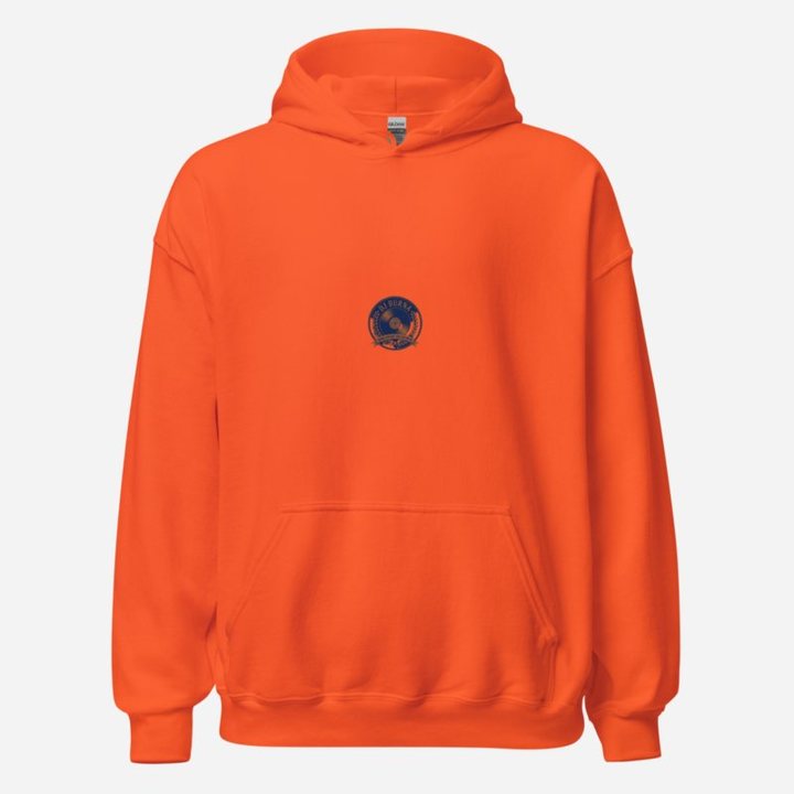 DJ Burna Vinyl Crest Hoodie in Orange