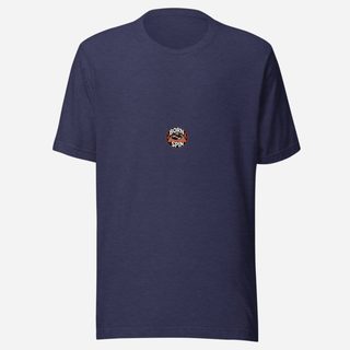 DJ Burna Born To Spin Tee Heather Midnight Navy