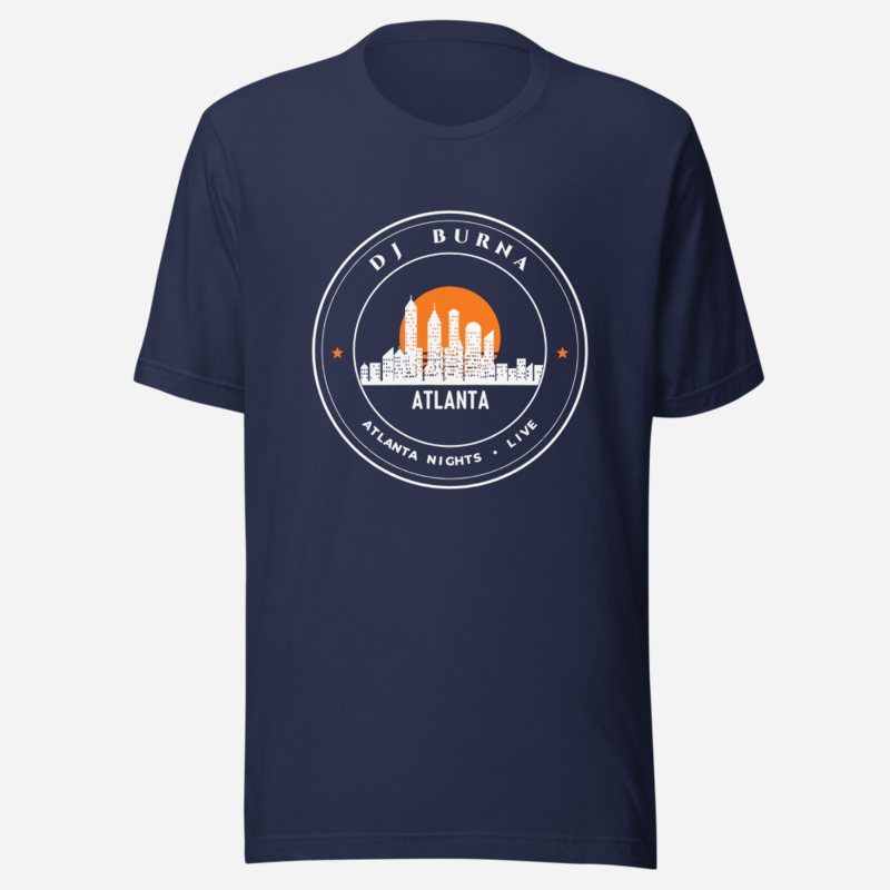 DJ Burna Atlanta Nights Crest Tee Navy
