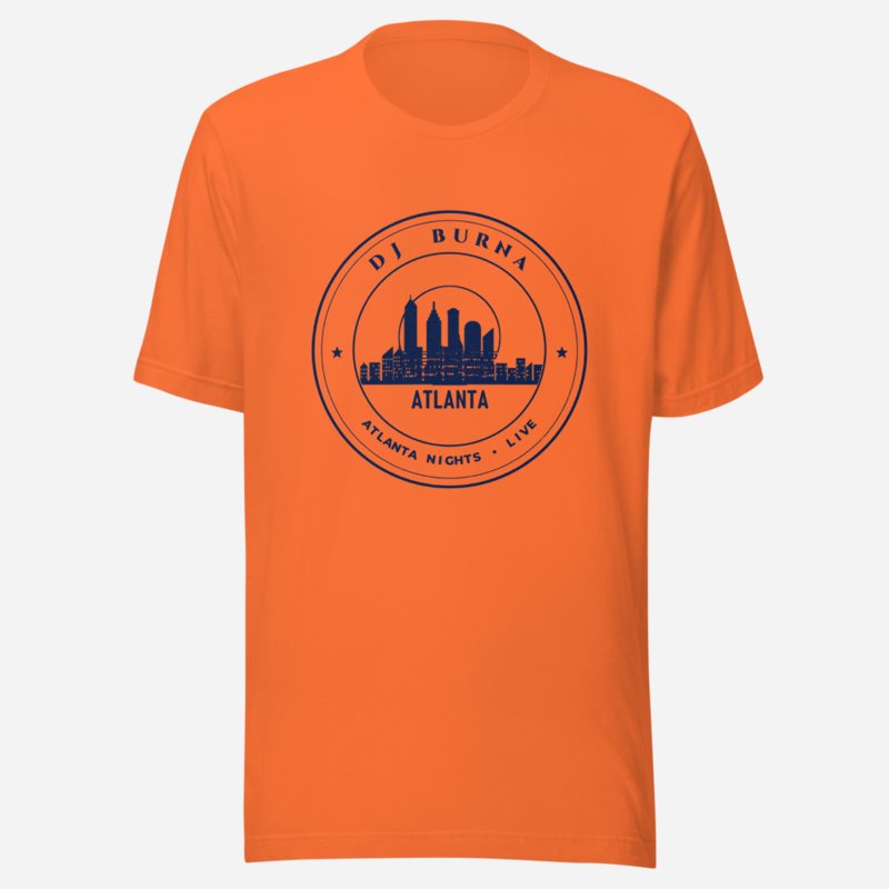 DJ Burna Atlanta Nights Crest Tee Orange