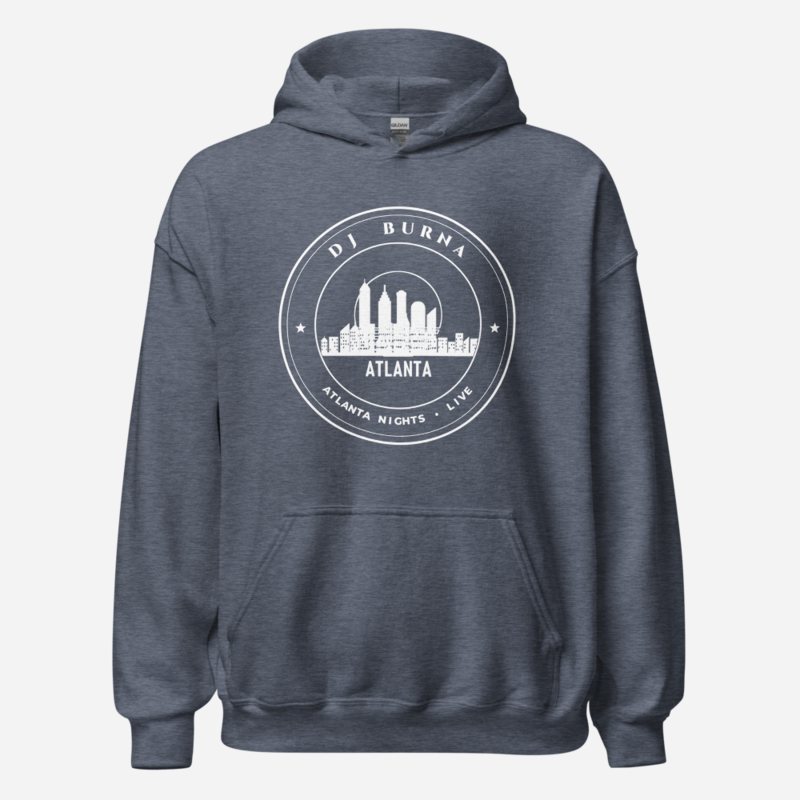 DJ Burna Atlanta Nights Crest Hoodie Heather Sport Dark Navy
