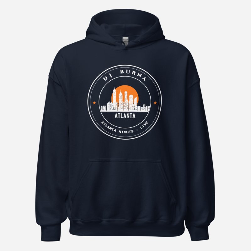 DJ Burna Atlanta Nights Crest Hoodie Navy