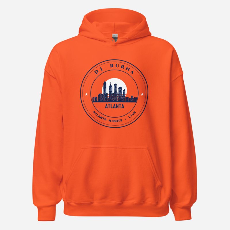 DJ Burna Atlanta Nights Crest Hoodie Orange