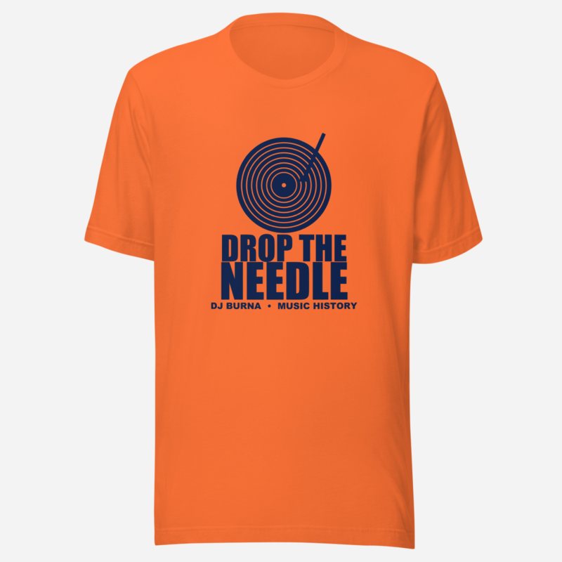 DJ Burna Drop The Needle Tee in Orange