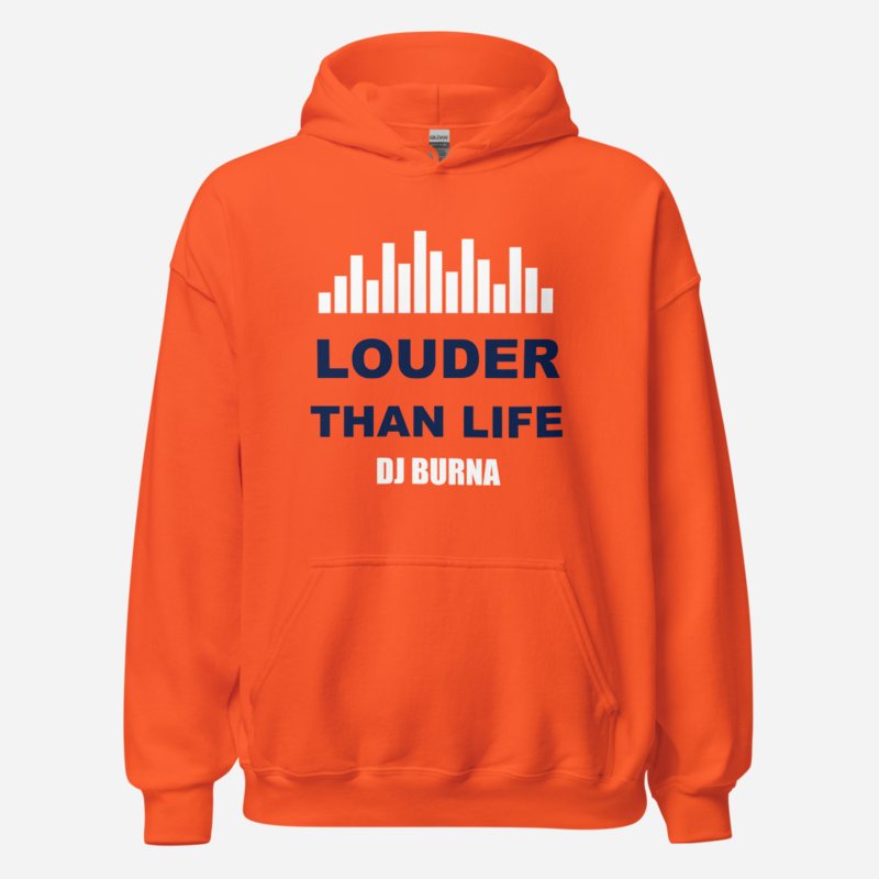 DJ Burna Louder Than Life Hoodie in Orange