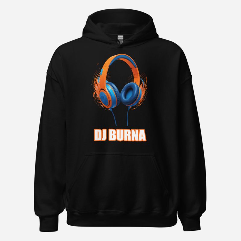 DJ Burna DJ Burna Headphones Hoodie Black