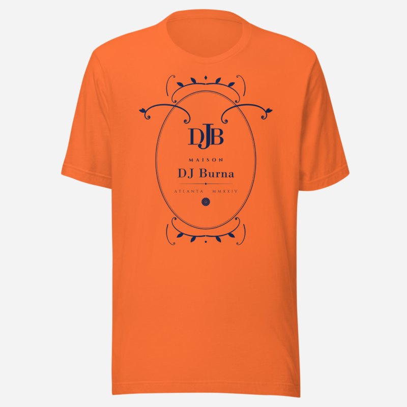 DJ Burna Maison Baroque Cartouche Tee Orange