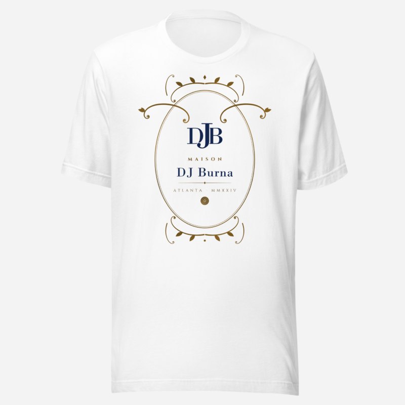 DJ Burna Maison Baroque Cartouche Tee White