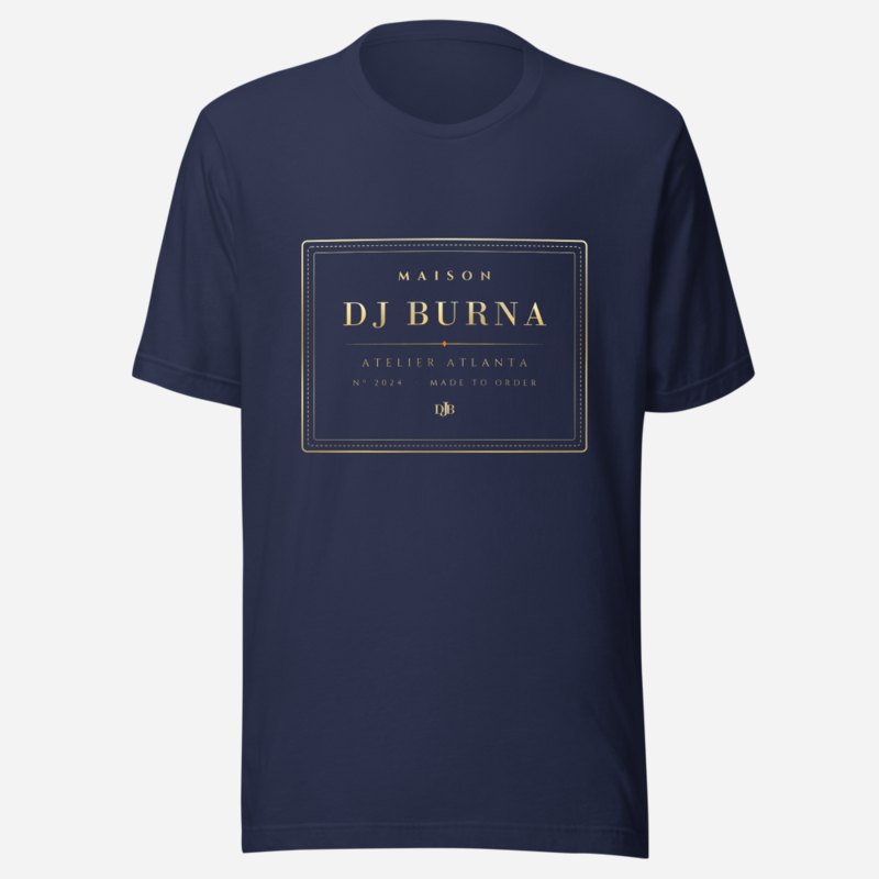 DJ Burna Maison Atelier Label Tee Navy