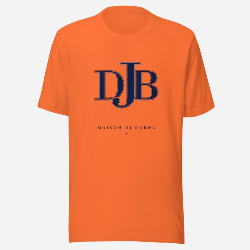 DJ Burna Maison Embroidered Monogram Tee Orange
