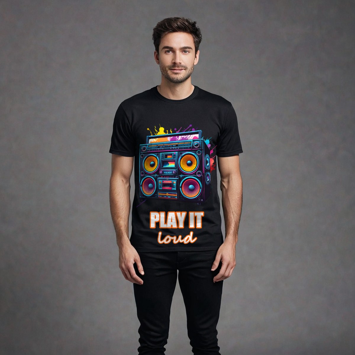 DJ Burna Play It Loud Boombox Tee