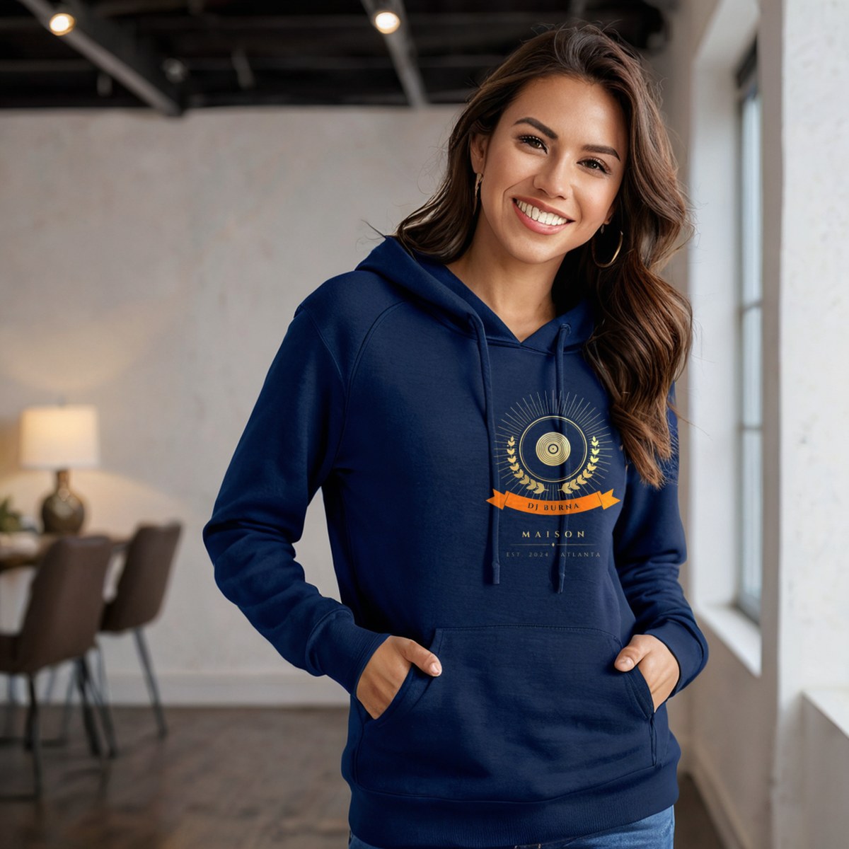 DJ Burna Maison Heraldic Emblem Hoodie