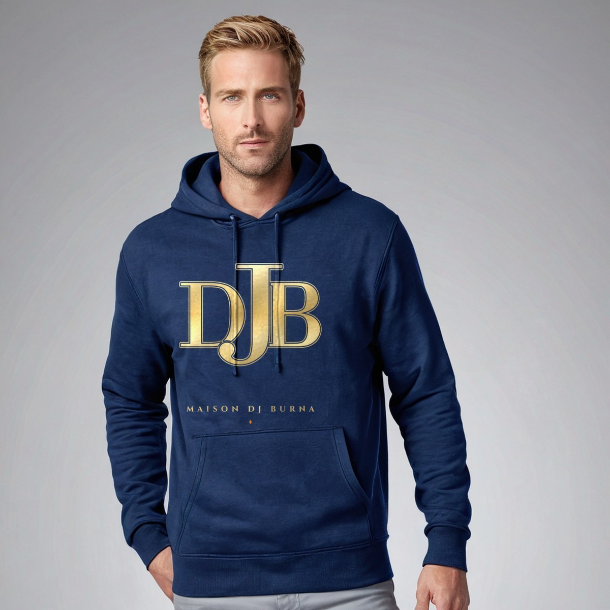 DJ Burna Maison Embroidered Monogram Hoodie